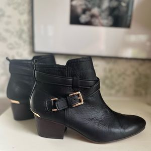 Coach leather booties